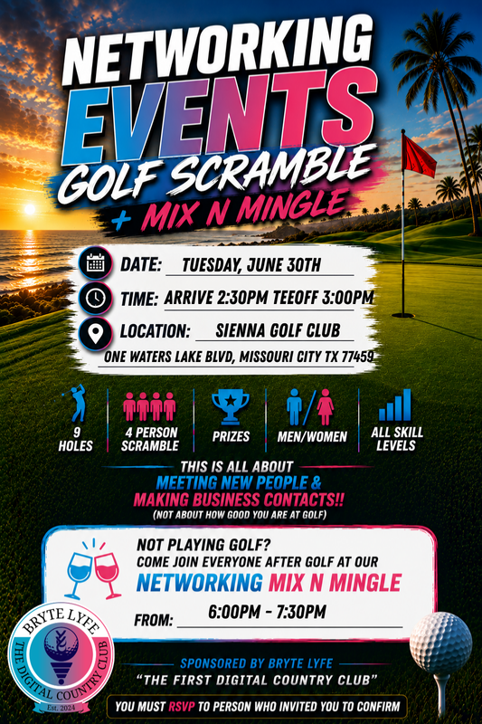 Houston Social Golf Scramble June 30th